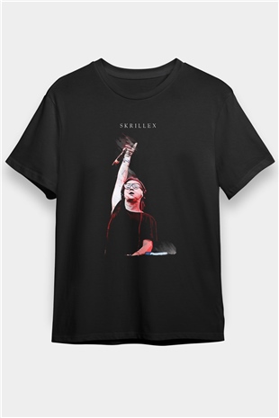 Skrillex Siyah Unisex Tişört T-Shirt - TişörtFabrikası