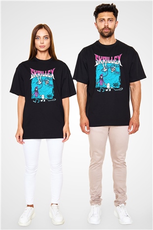 Skrillex Siyah Oversize Tişört Oversize T-shirt - TişörtFabrikası