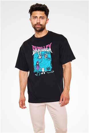 Skrillex Siyah Oversize Tişört Oversize T-shirt - TişörtFabrikası
