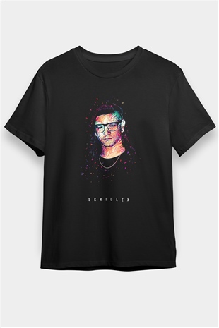 Skrillex Siyah Unisex Tişört T-Shirt - TişörtFabrikası