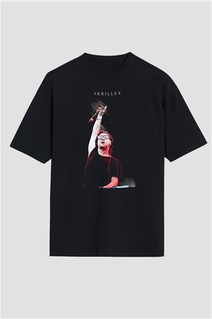Skrillex Siyah Oversize Tişört Oversize T-shirt - TişörtFabrikası