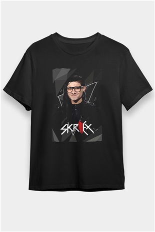 Skrillex Siyah Unisex Tişört T-Shirt - TişörtFabrikası