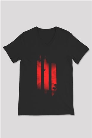 Skrillex Siyah Unisex V Yaka Tişört T-Shirt