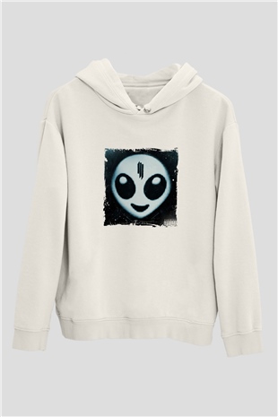 SkrillexBaskılı Beyaz Hoodie