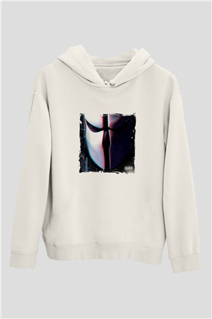 SkrillexBaskılı Beyaz Hoodie