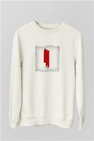 SkrillexBaskılı Beyaz Sweatshirt