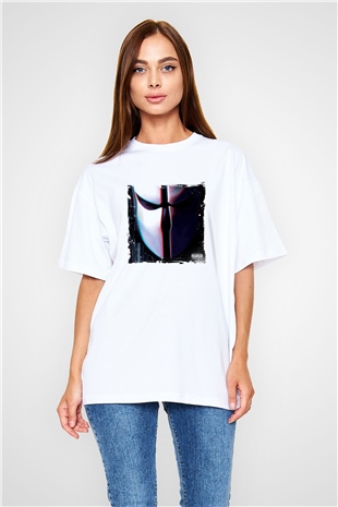 SkrillexBaskılı Beyaz Oversize Tişört