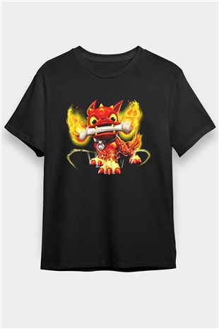 Skylanders Siyah Unisex Tişört T-Shirt