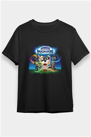 Skylanders Siyah Unisex Tişört T-Shirt