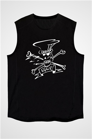 Slash Siyah Unisex Kolsuz Tişört