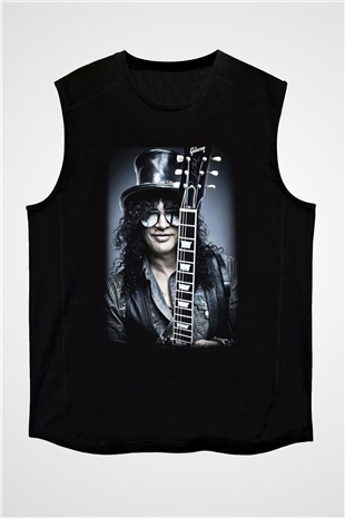 Slash Siyah Unisex Kolsuz Tişört