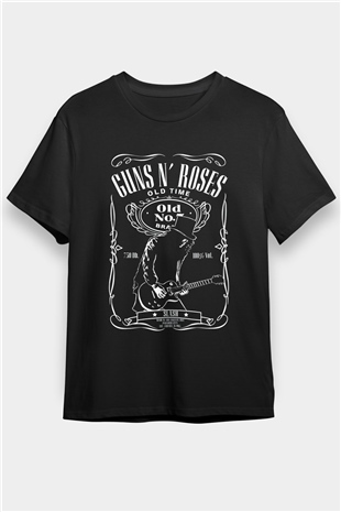 Slash Siyah Unisex Tişört T-Shirt - TişörtFabrikası