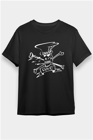 Slash Siyah Unisex Tişört T-Shirt - TişörtFabrikası