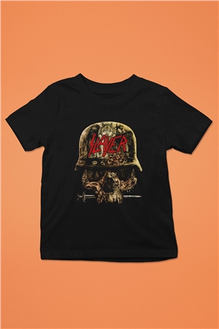 Slayer Baskılı Siyah Unisex Çocuk Tişört