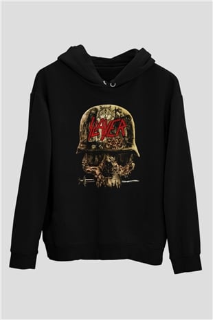 Slayer Siyah Unisex Kapşonlu Sweatshirt
