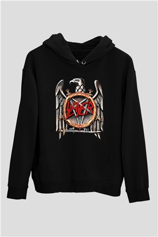 Slayer Siyah Unisex Kapşonlu Sweatshirt