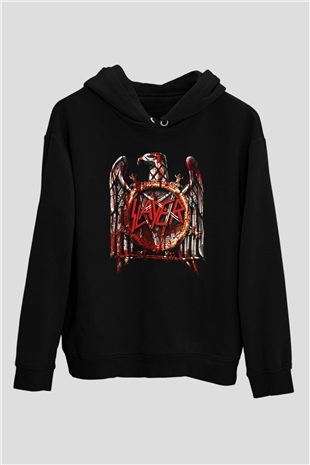 Slayer Siyah Unisex Kapşonlu Sweatshirt