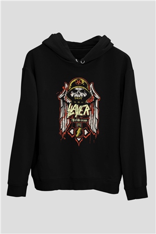Slayer Siyah Unisex Kapşonlu Sweatshirt