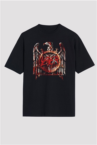Slayer Siyah Unisex Oversize Tişört T-Shirt