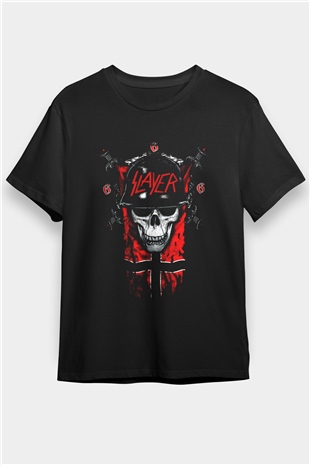 Slayer Siyah Unisex Tişört T-Shirt - Tişört Fabrikası