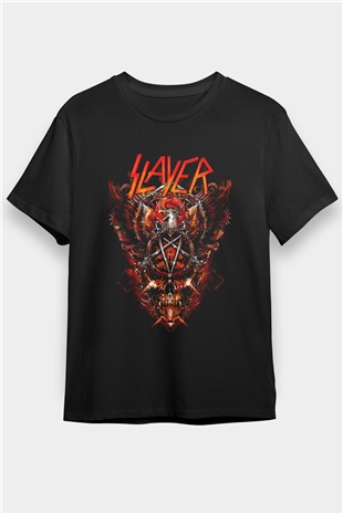 Slayer Siyah Unisex Tişört T-Shirt - Tişört Fabrikası