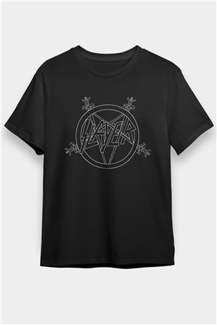 Slayer Siyah Unisex Tişört T-Shirt - Tişört Fabrikası