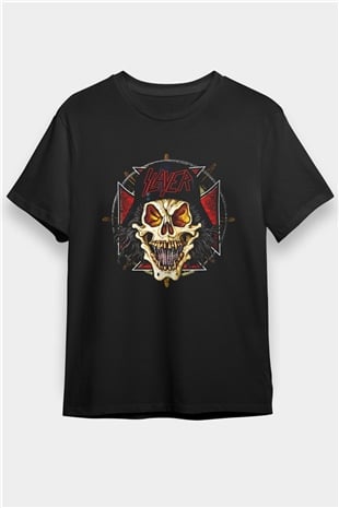 Slayer Siyah Unisex Tişört T-Shirt - Tişört Fabrikası