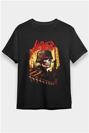 Slayer Siyah Unisex Tişört T-Shirt - Tişört Fabrikası