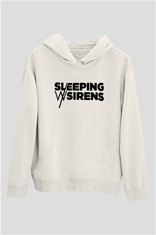 Sleeping with Sirens Beyaz Unisex Hoodie