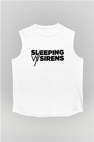 Sleeping with Sirens Beyaz Unisex Kolsuz Tişört