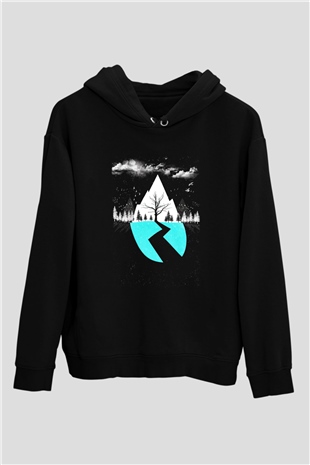 Sleeping with Sirens Siyah Unisex Kapşonlu Sweatshirt