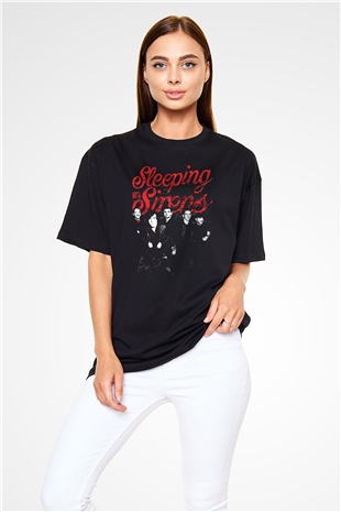 Sleeping with Sirens Siyah Unisex Oversize Tişört T-Shirt