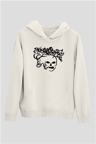 Slightly Stoopid Beyaz Unisex Kapüşonlu Sweatshirt