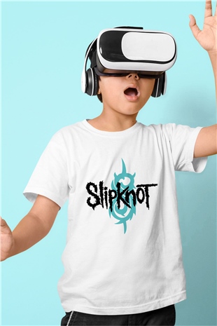 Slipknot Baskılı Beyaz Unisex Çocuk Tişört