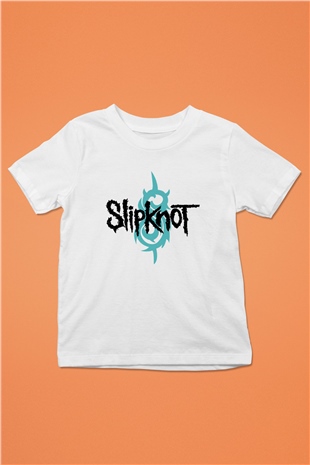 Slipknot Baskılı Beyaz Unisex Çocuk Tişört