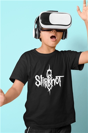 Slipknot Baskılı Siyah Unisex Çocuk Tişört