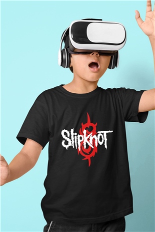 Slipknot Baskılı Siyah Unisex Çocuk Tişört
