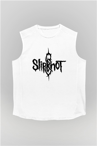Slipknot Beyaz Unisex Kolsuz Tişört