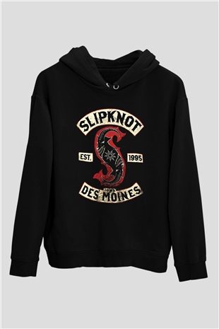 Slipknot Siyah Unisex Kapşonlu Sweatshirt
