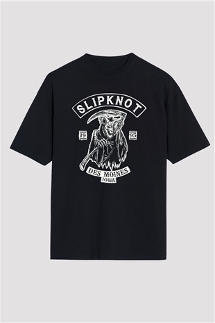 Slipknot Siyah Unisex Oversize Tişört T-Shirt