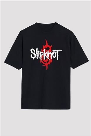 Slipknot Siyah Unisex Oversize Tişört T-Shirt