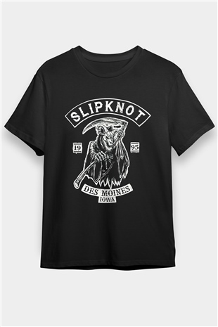 Slipknot Siyah Unisex Tişört T-Shirt - Tişört Fabrikası