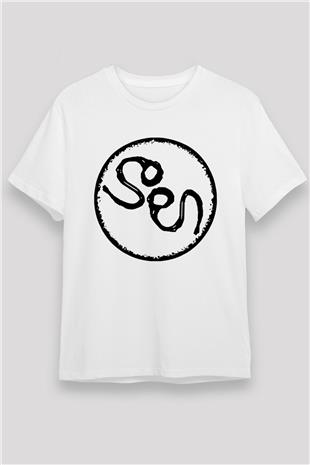 Slowdive Baskılı Unisex Beyaz Tişört - Tshirt