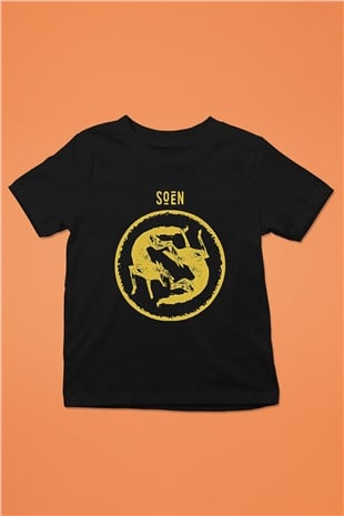Slowdive Baskılı Unisex Siyah Çocuk Tişört - Tshirt