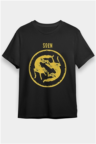 Slowdive Baskılı Unisex Siyah Tişört - Tshirt