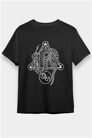 Slowdive Baskılı Unisex Siyah Tişört - Tshirt