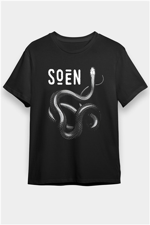 Slowdive Baskılı Unisex Siyah Tişört - Tshirt