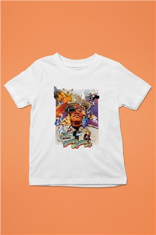Smokey and the Bandit Baskılı Beyaz Unisex Çocuk Tişört