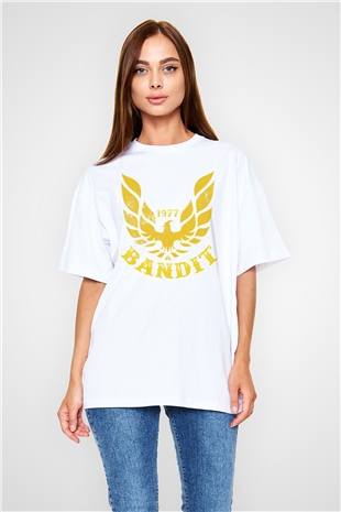 Smokey and the Bandit Beyaz Oversize Tişört