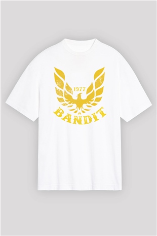 Smokey and the Bandit Beyaz Oversize Tişört